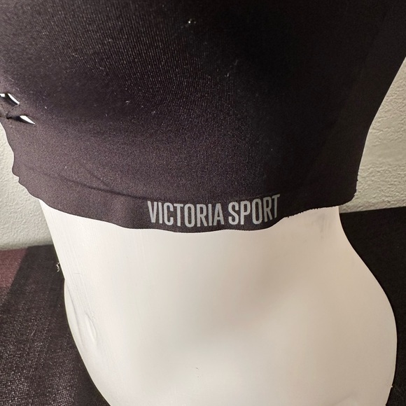 Victoria's Secret Sport Bra Women's 32DDD Angel Max Support Front Cutouts Black - Picture 4 of 6